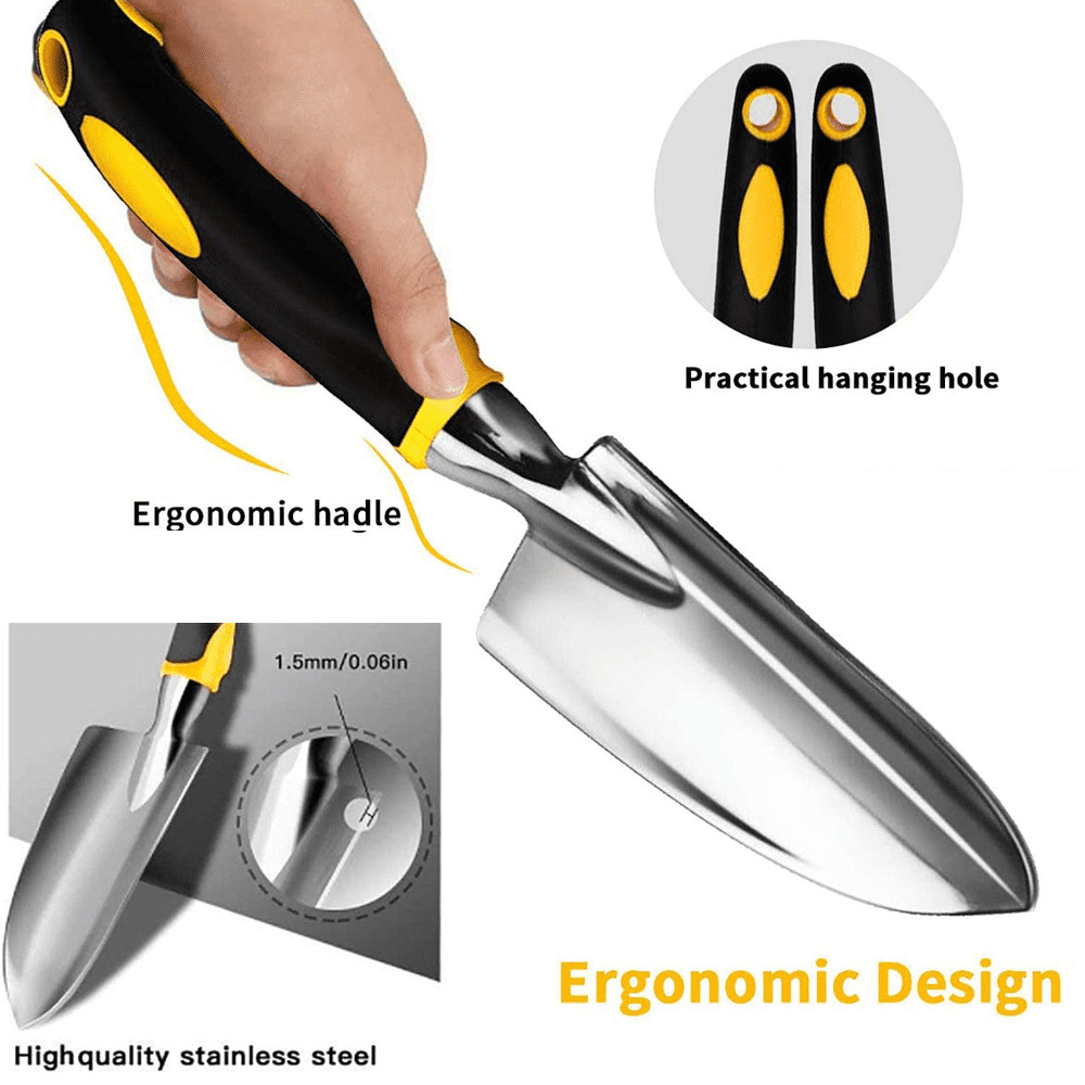 Garden Tools Set 5 Piece Floral Heavy Duty Gardening Tools with Pruning Shears /