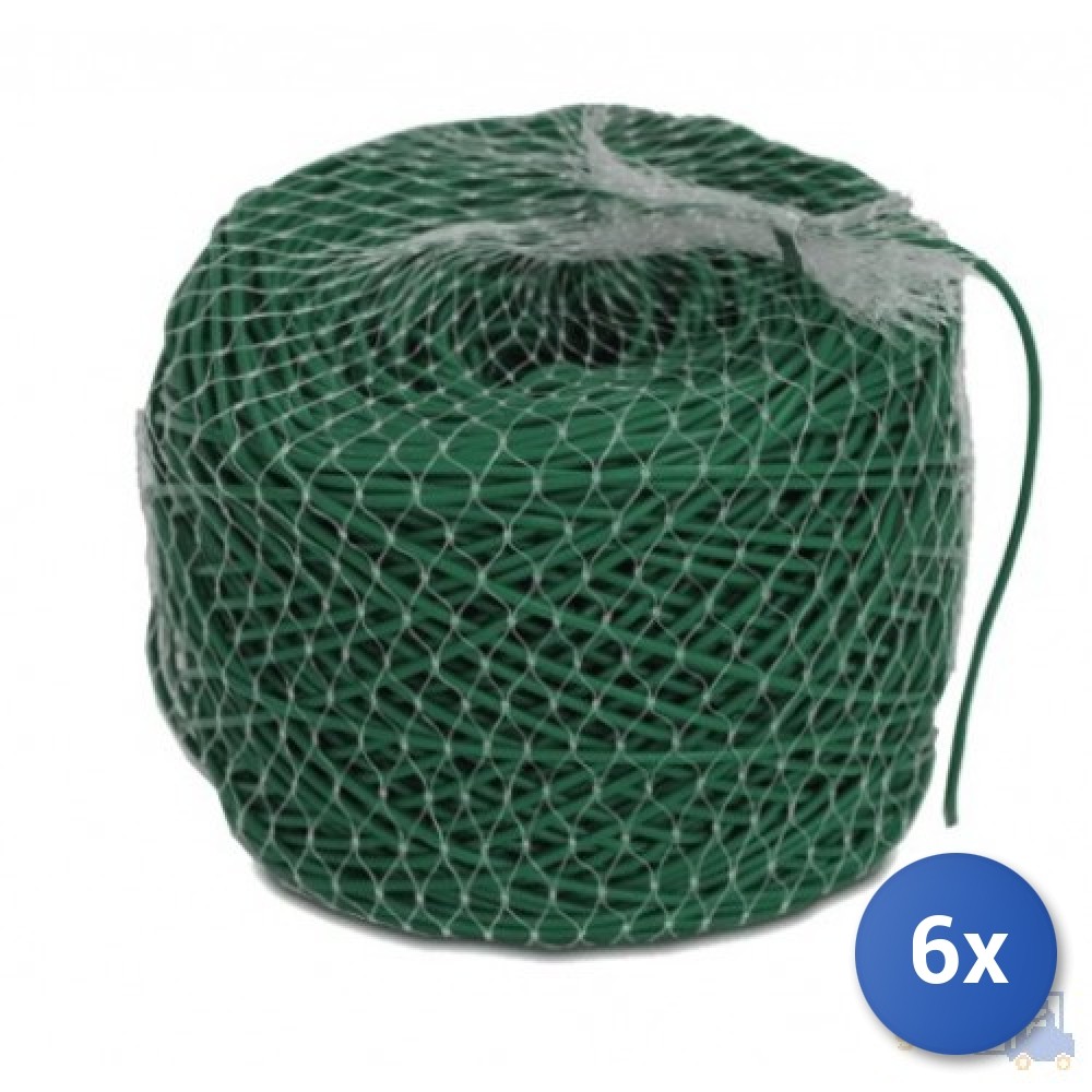 6x Mastergarden Eco Tubes In Green PVC Balls For Ties Mm 3 Kg 1