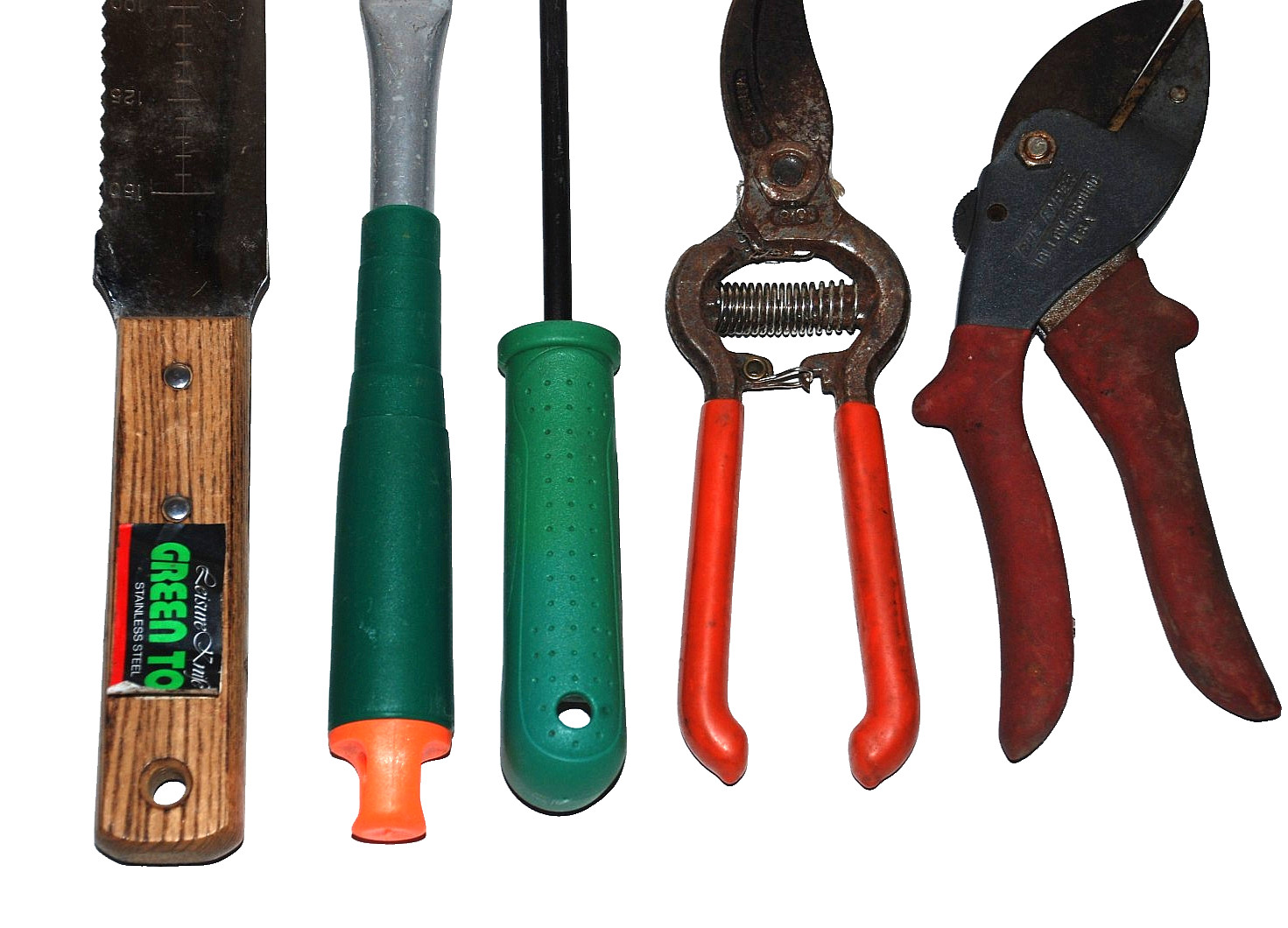 Gardening Tools Pruners Corona 80 True Tempered Green Top Weeding Knife Lot of 8