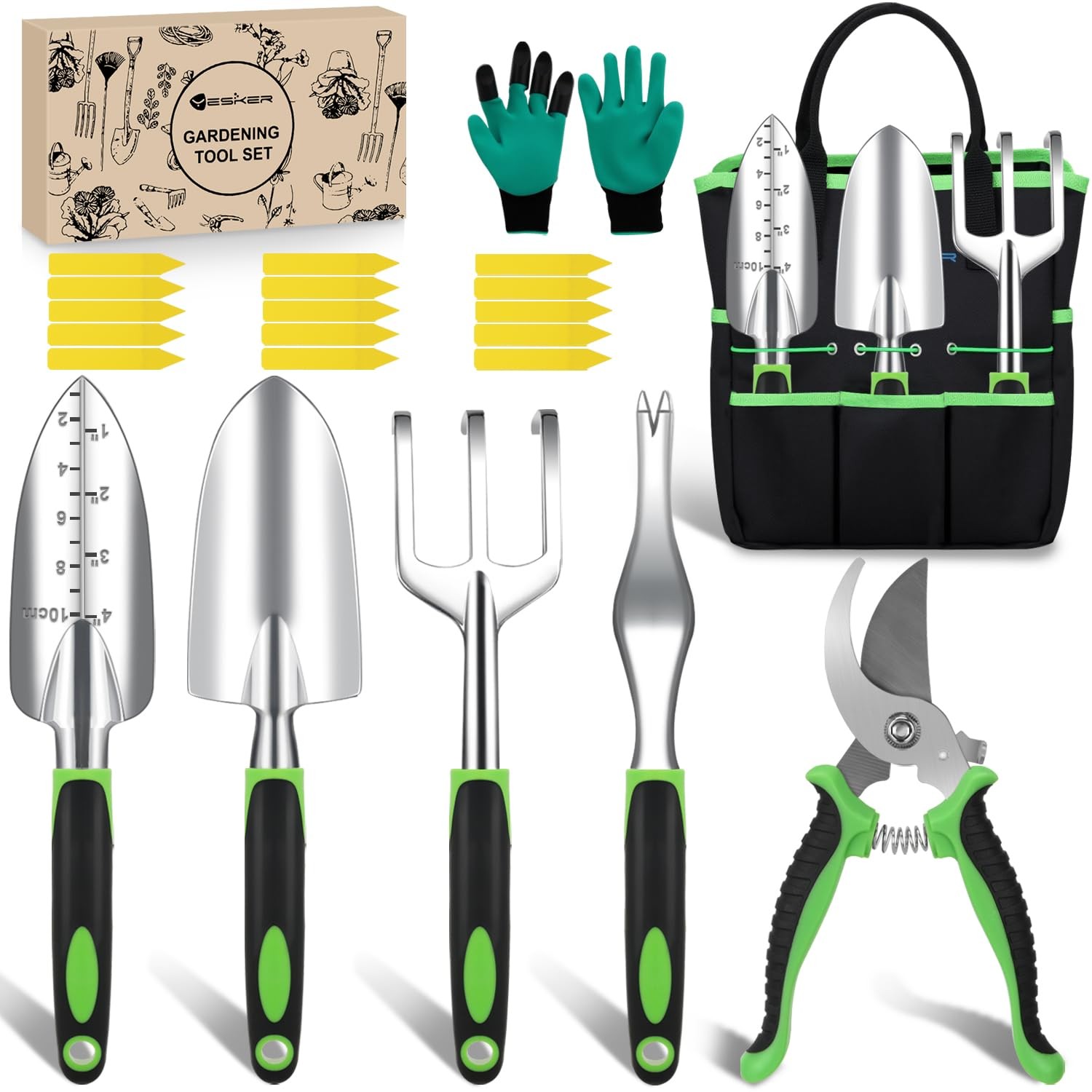 Gardening Tools 22-Piece Heavy Duty Garden Tool Set Gardening Supplies Gifts …