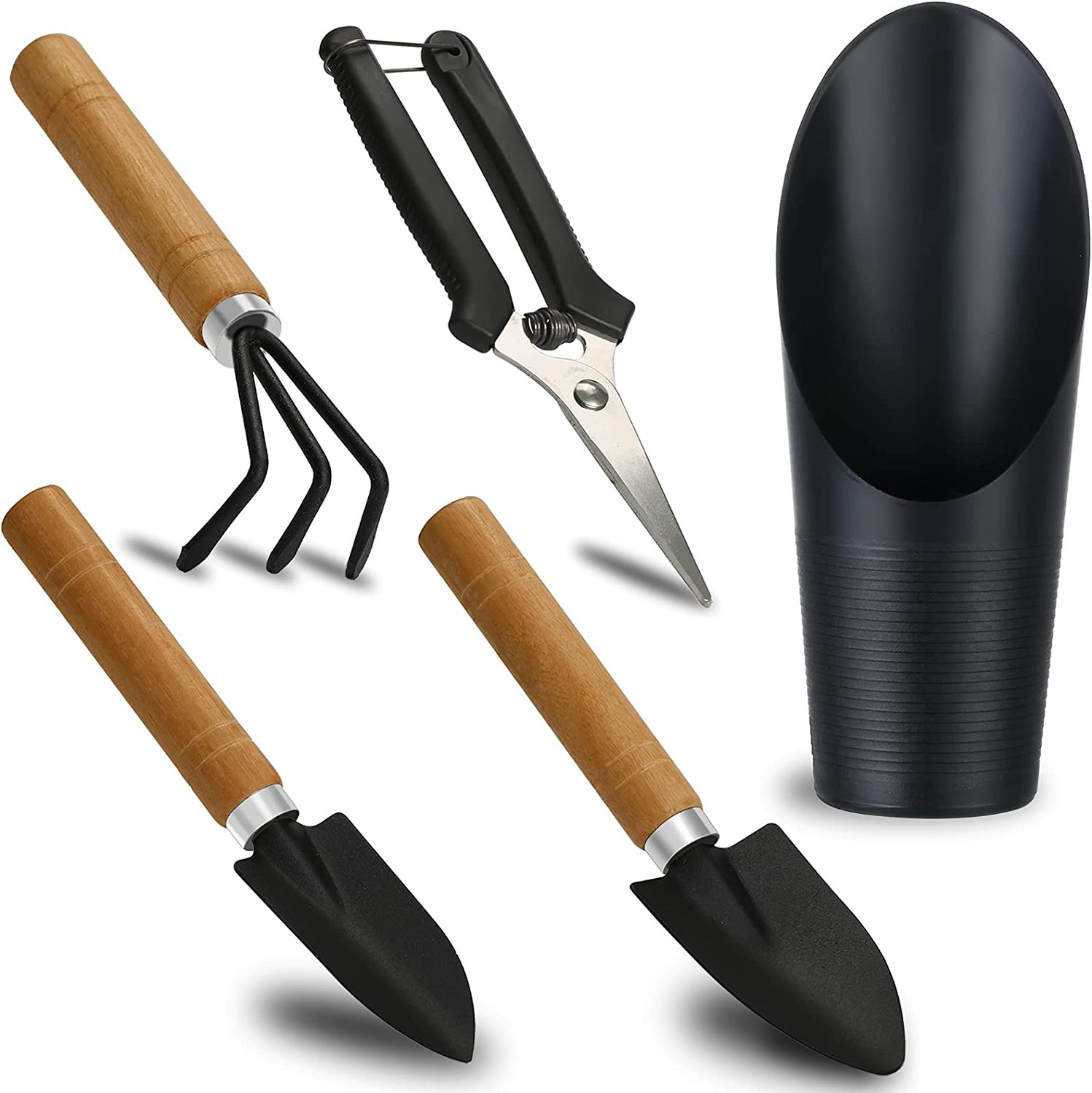 5Pcs Succulent Tools,Mini Garden Tools,Pruning Scissors as Plant Accessories, Ga