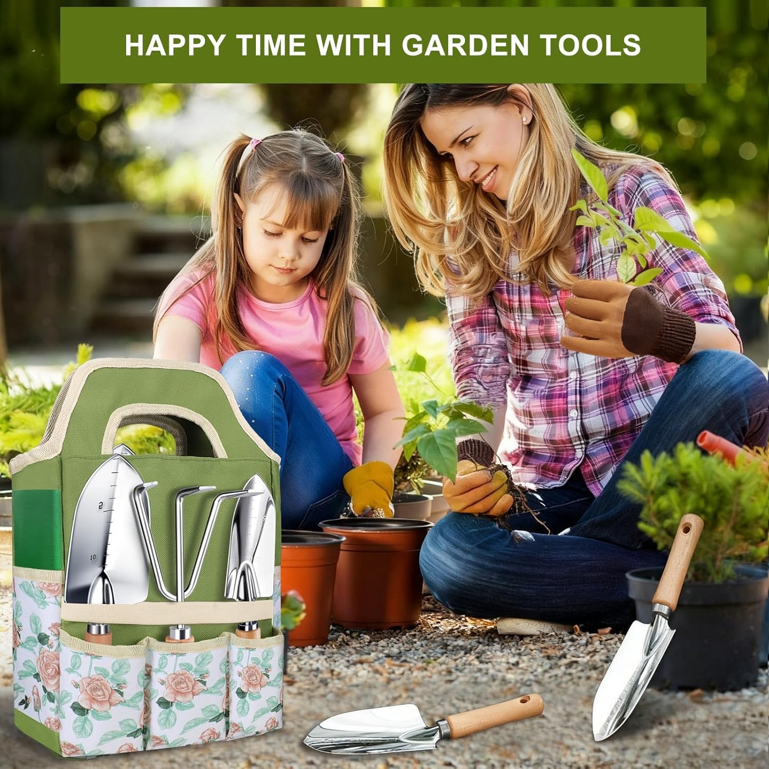Gardening Tools Set Garden Trowel Hand Shovel Starter Kit Essentials