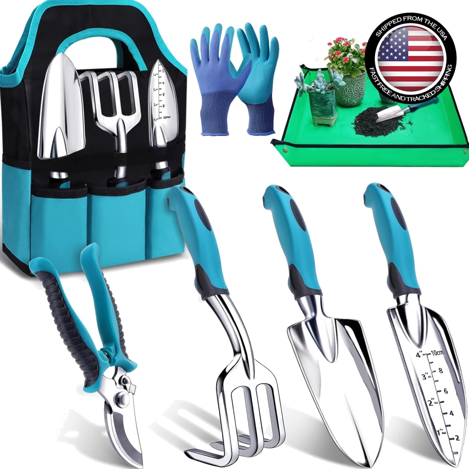Complete 7-Piece Garden Tool Set – Durable, Lightweight Essentials for Gardening