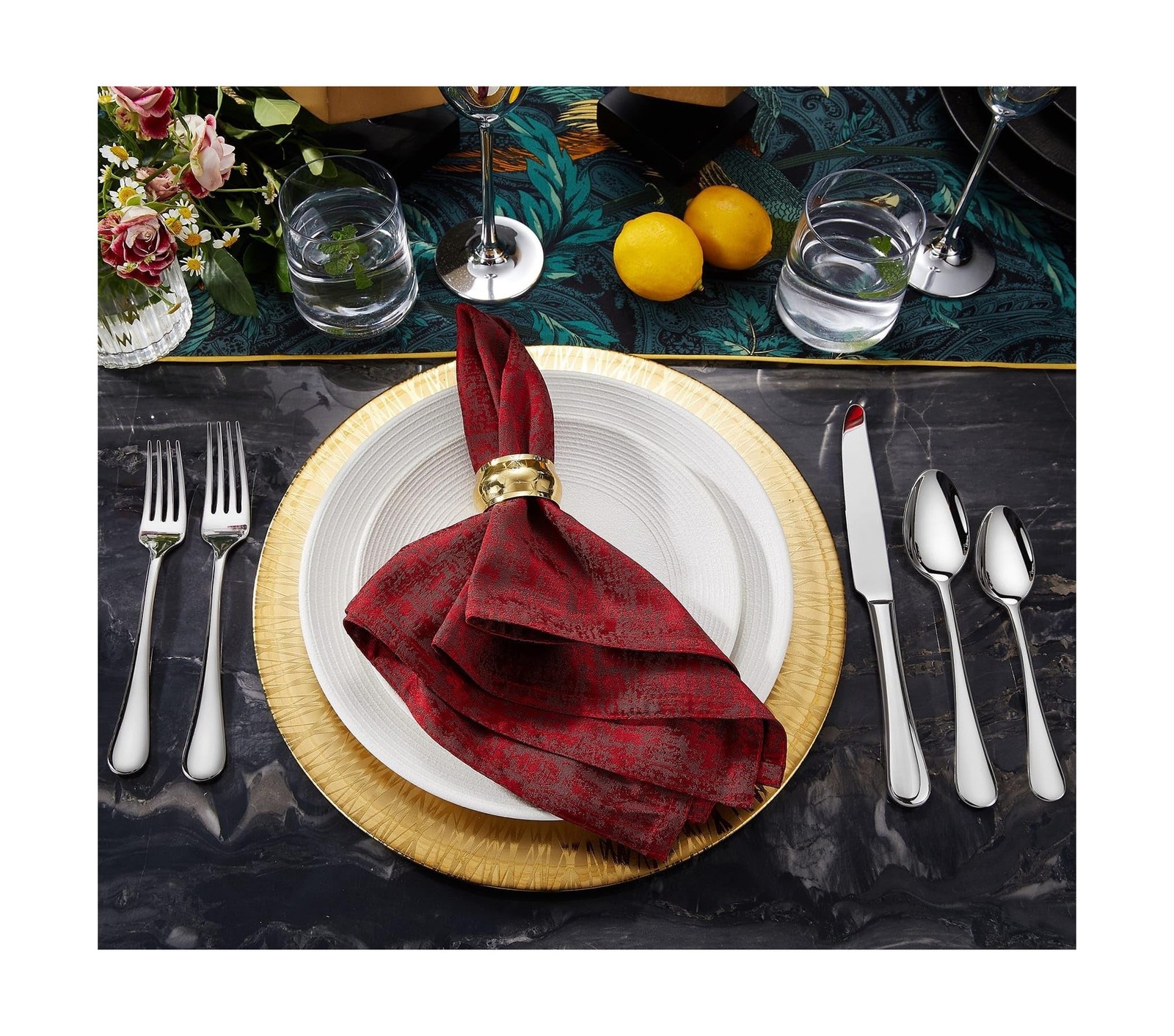 KEAWELL Premium Verona 45-Piece Silverware Set for 8 – Heavy Duty 18/10 St