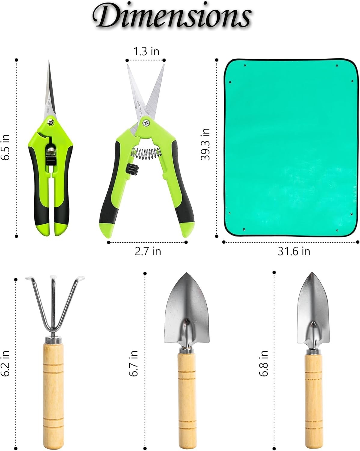 Plant Repotting Mat, 5Pcs Succulent Tools Mini Garden Small Gardening Tools Indo