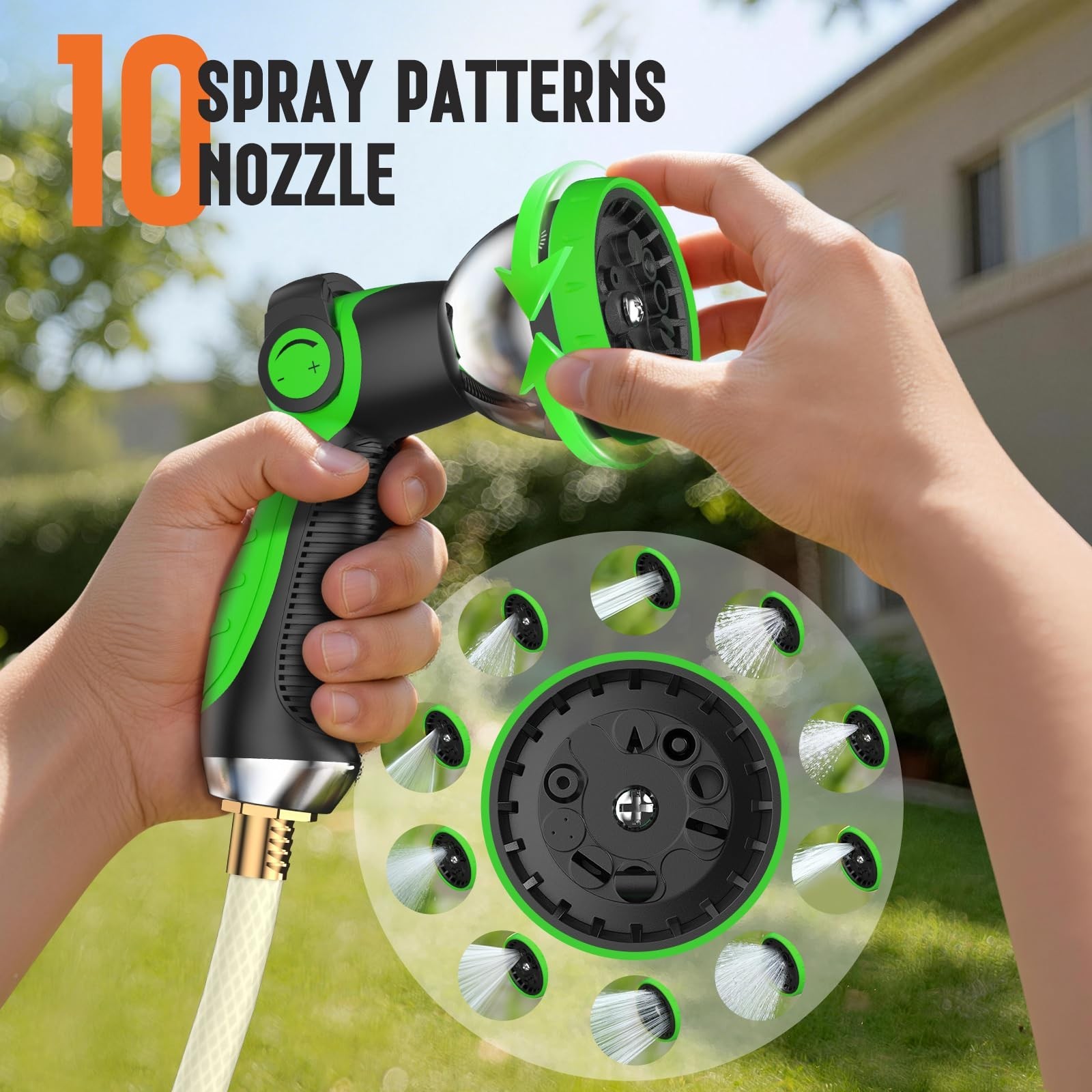 Retractable Garden Hose Reel 1/2″ x 100ft, Wall Mounted Water Hose Reel with …