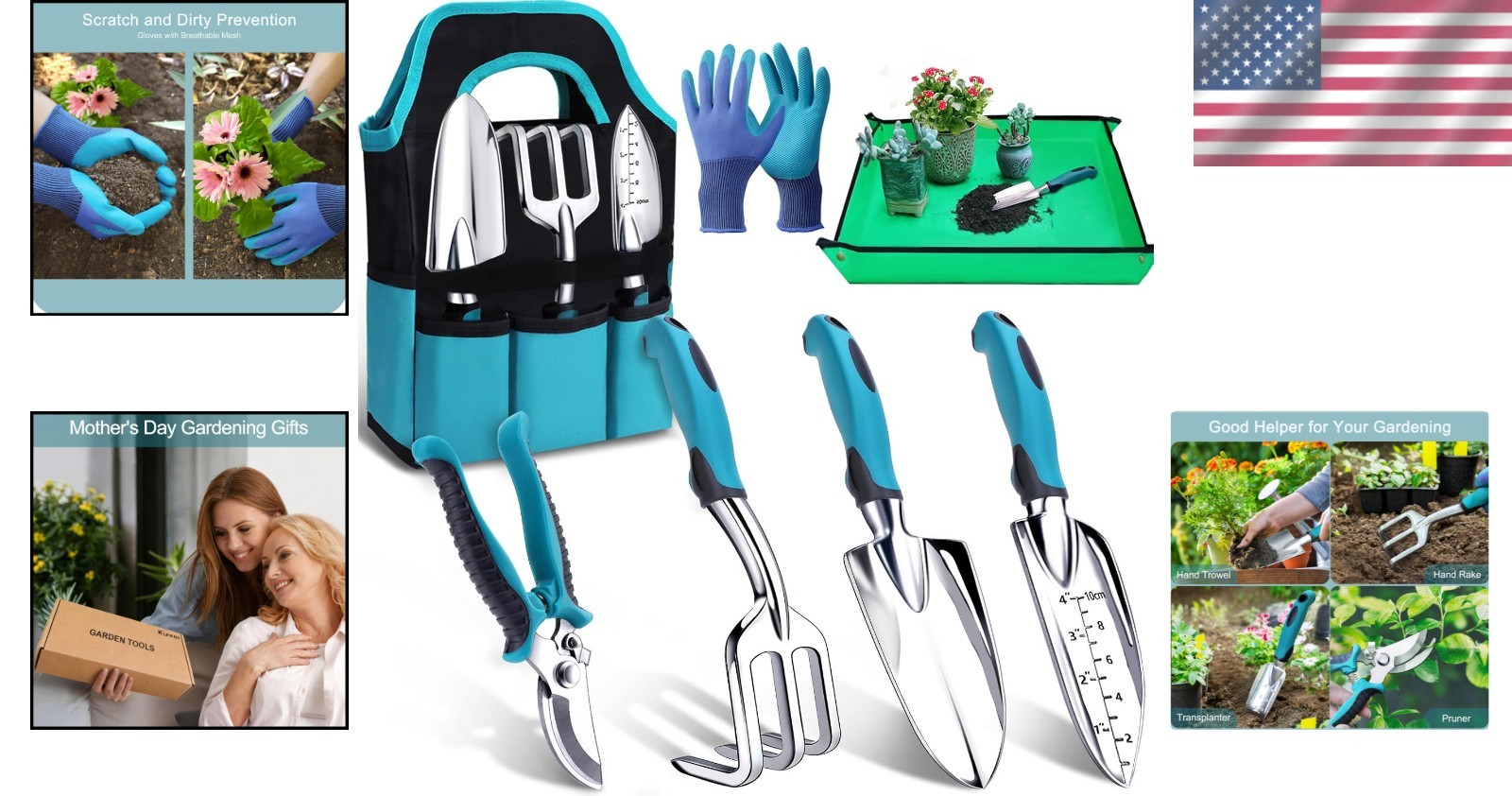 Complete 7-Piece Garden Tool Set – Durable, Lightweight Essentials for Gardening