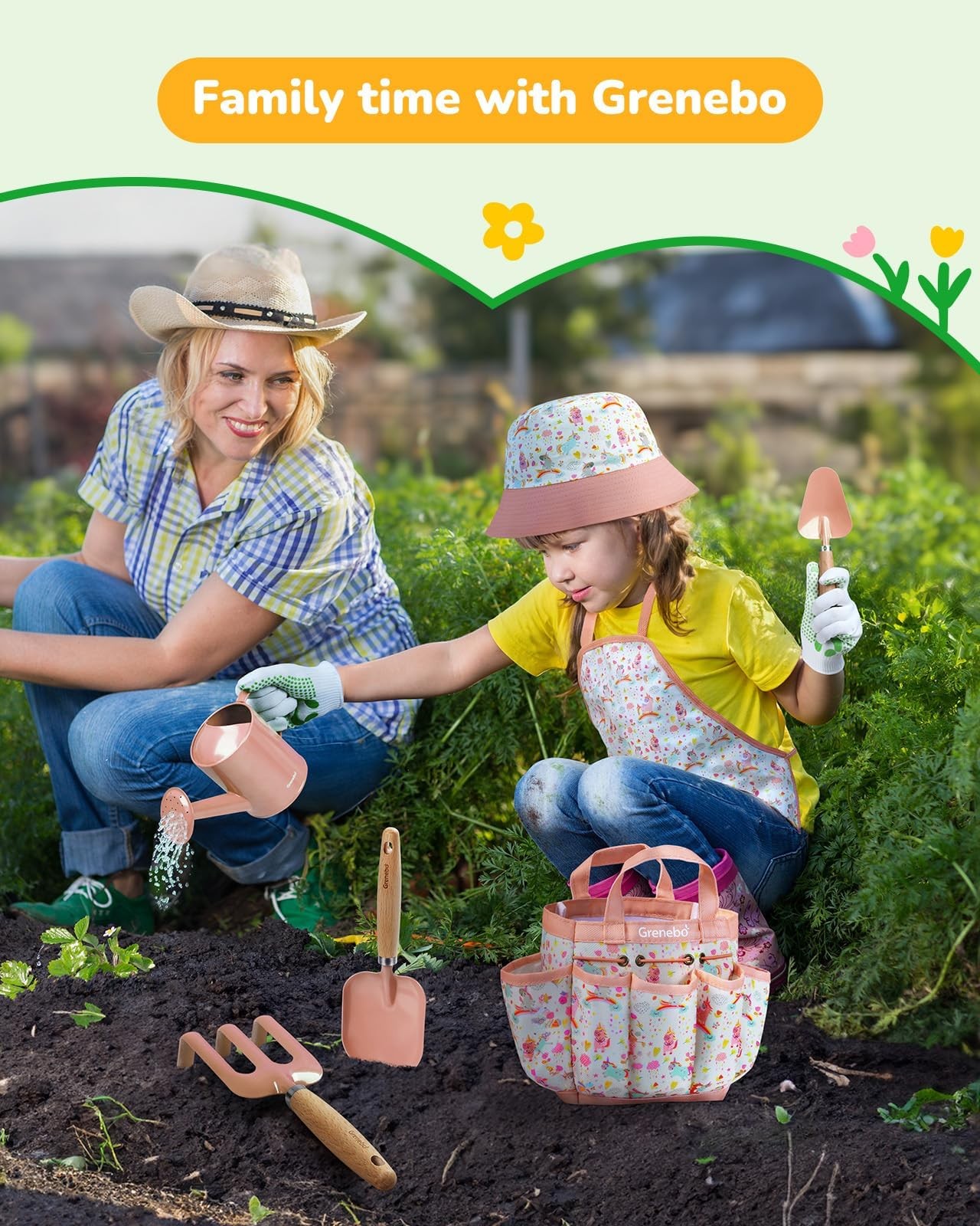 Kids Gardening Set Toys, Quality Garden Tool Kit for Kids and Toddlers, Inclu…