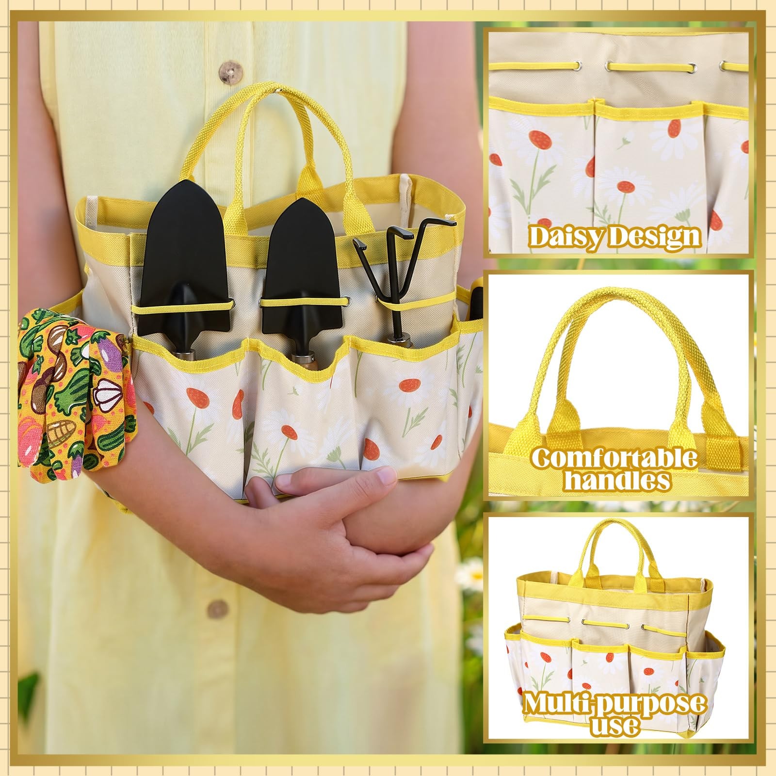 16Piece Gardening Tools Set for Mother’s Day Gifts for Nana & Women