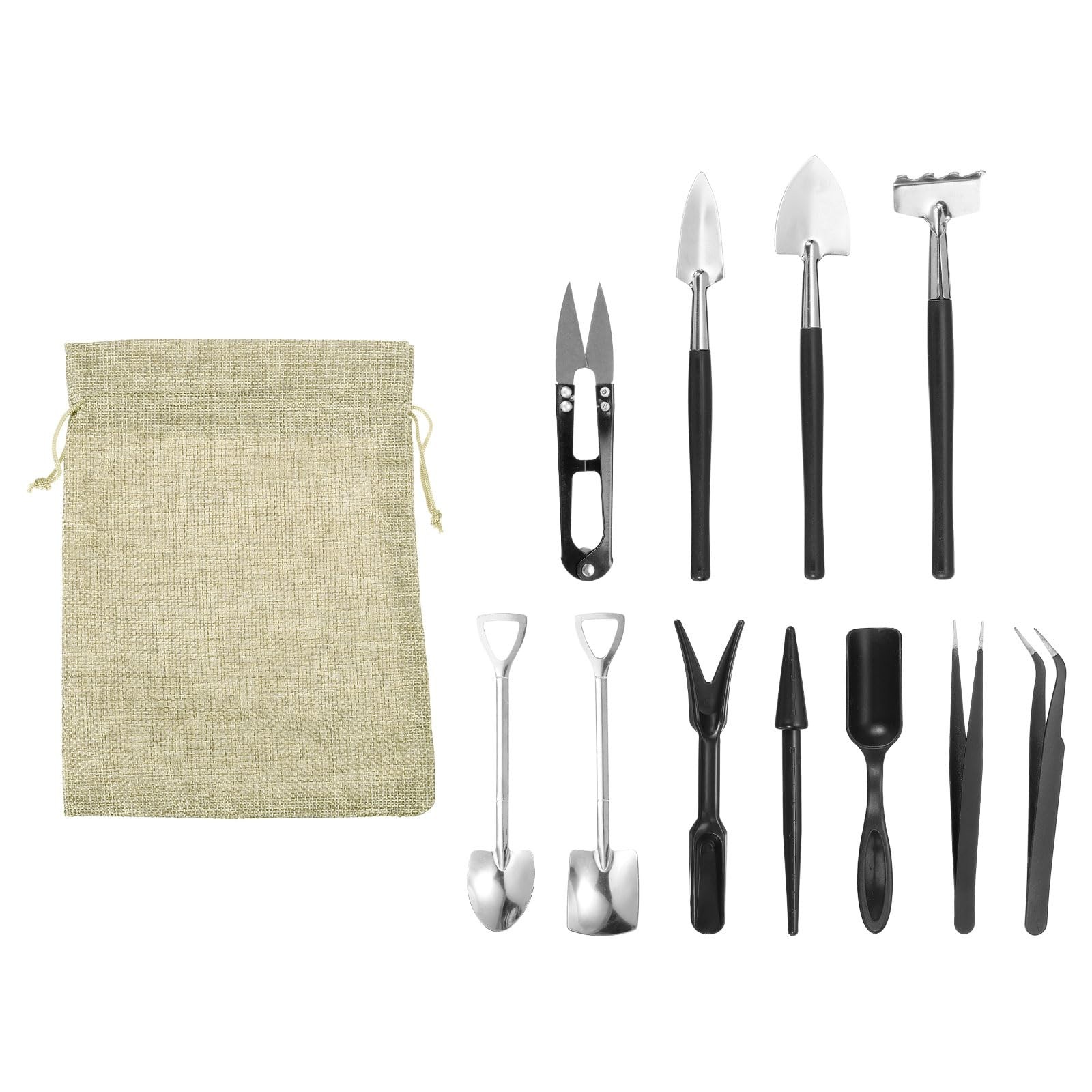 Succulent Tools Set, 12 Pcs Transplanting Tools Set Mini Garden Tools Kit for…