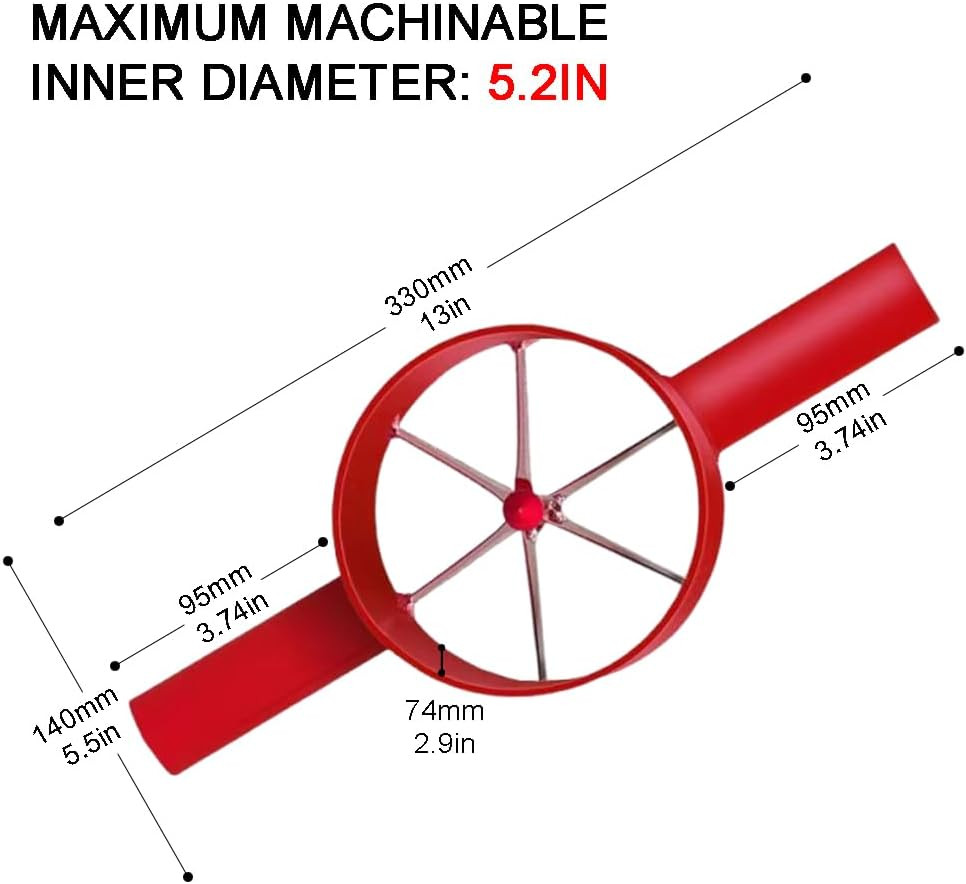 Bamboo Splitter 6 Cut, Steel Bamboo Splitting Tool Suitable for Bamboo Diameter