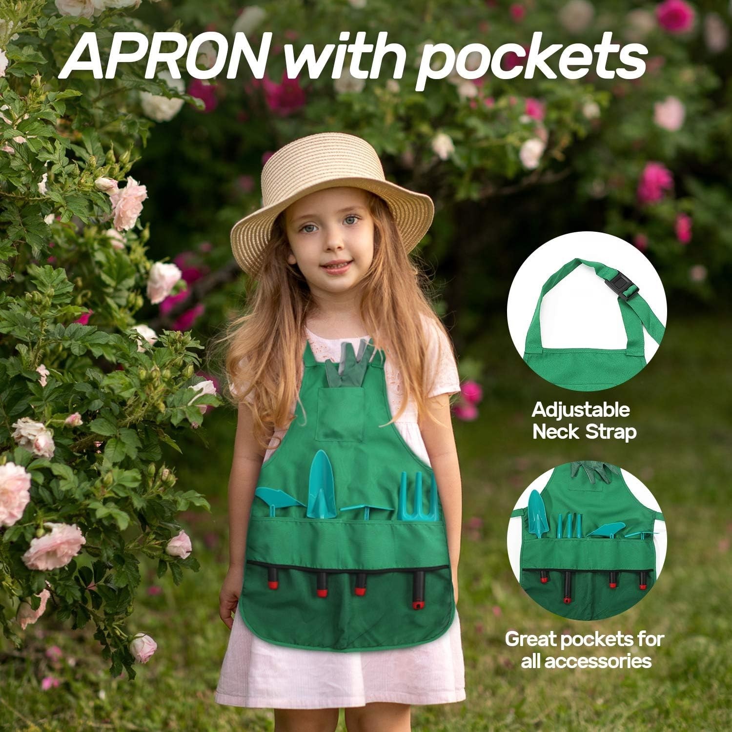 Children’s Garden Toy Kit with Apron & Watering Can