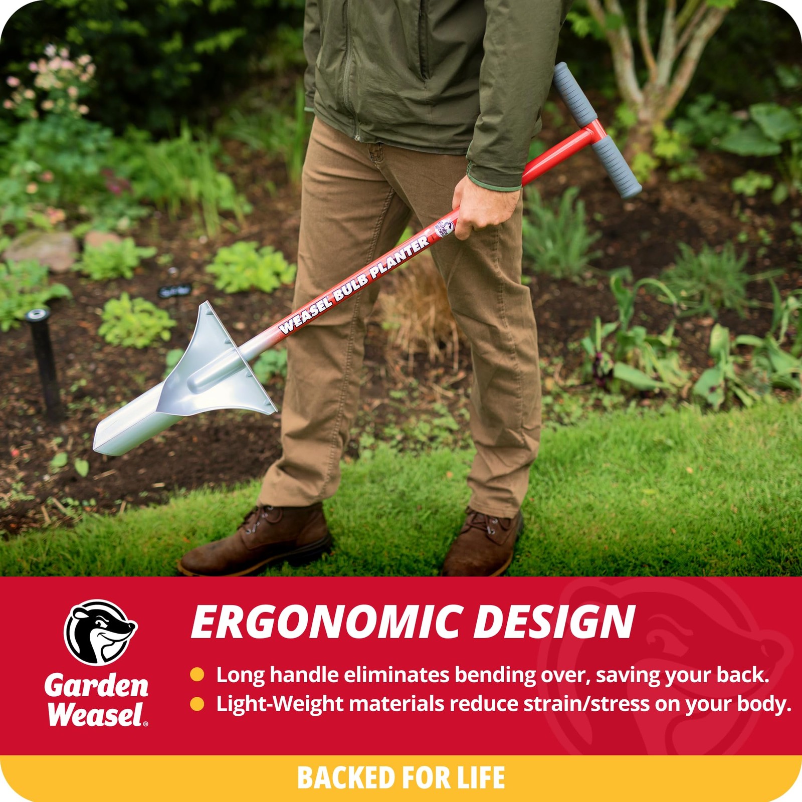Bulb Planter Long Handle | Annuals, Ground Cover, Vegetables, Spring and Fal…