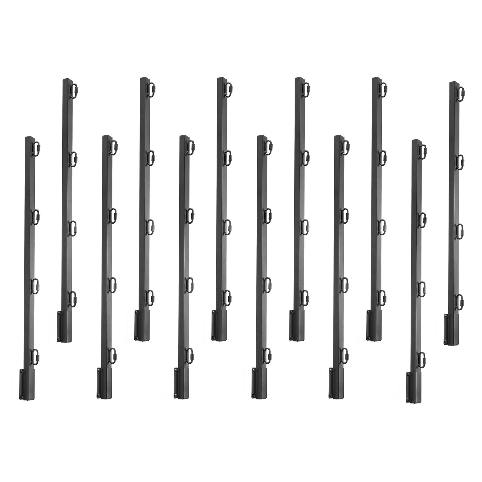 Fence Post Extender,12 Packs 32.1 in Barbed Wire Arm,Sturdy Steel Fence Height E