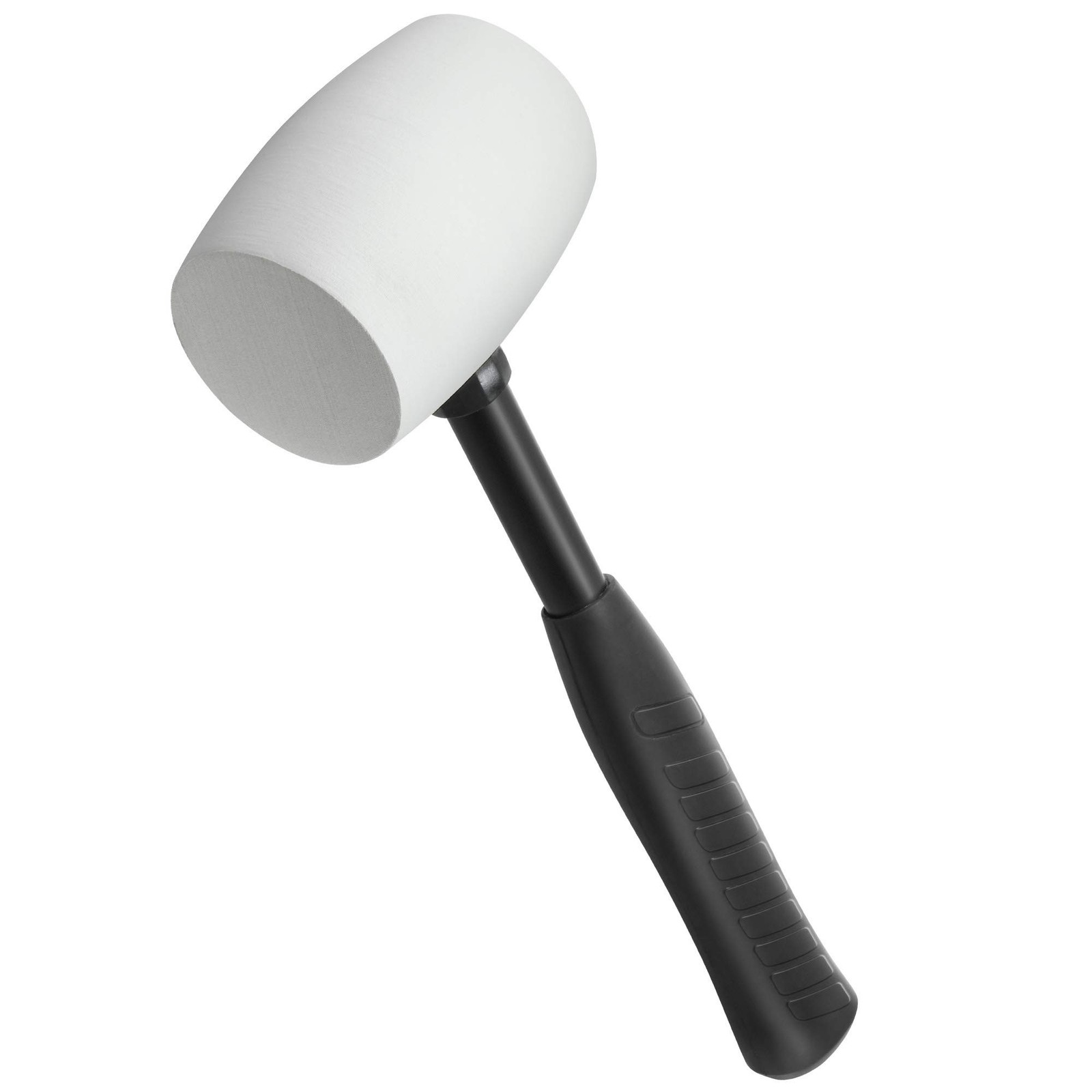 Powerbuilt 16-Ounce Rubber Mallet Hammer, Non-Slip Steel Handle Hand Tool, Wh…