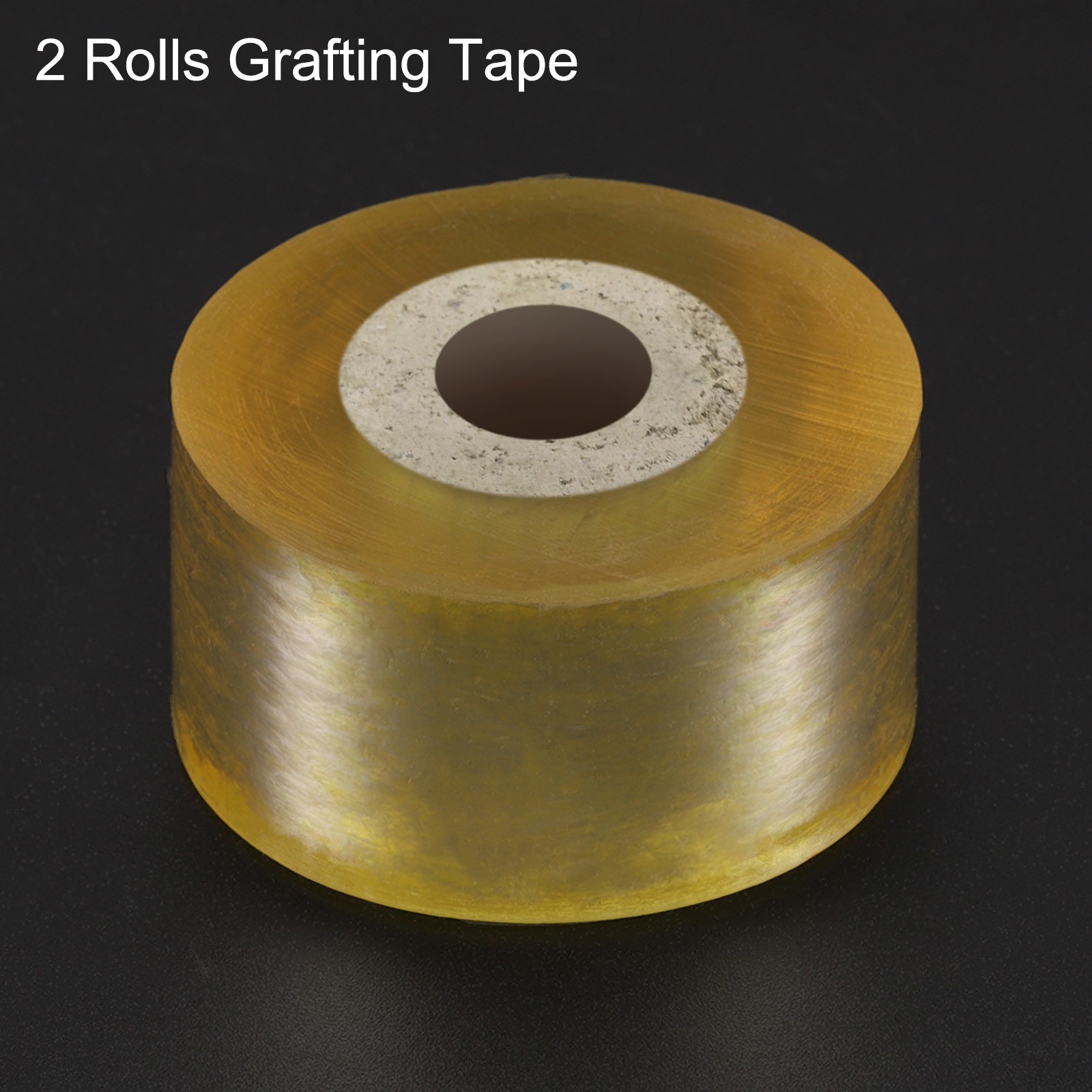 2pcs Fruit Tree Grafting Tape 3CM x 100M Grafting Film for Plants, Yellow