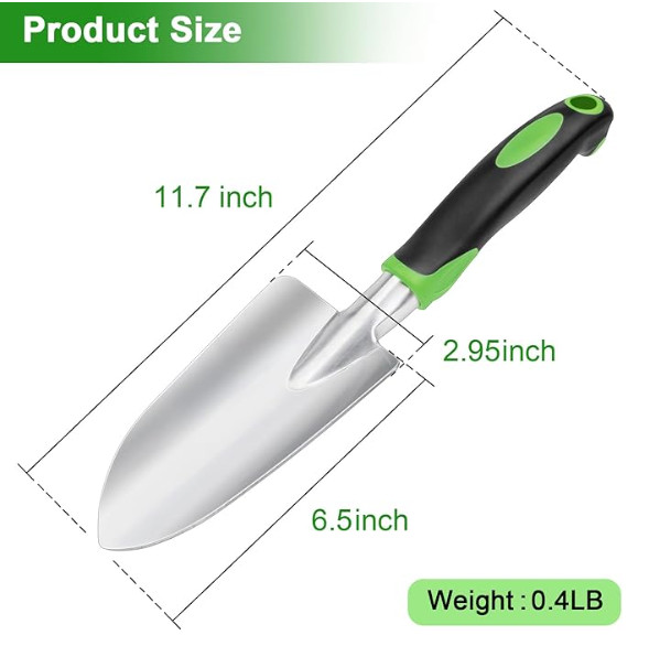 Garden Shovel Hand Trowel Heavy Duty Hand Shovel with Ergonomic Handle Free Ship