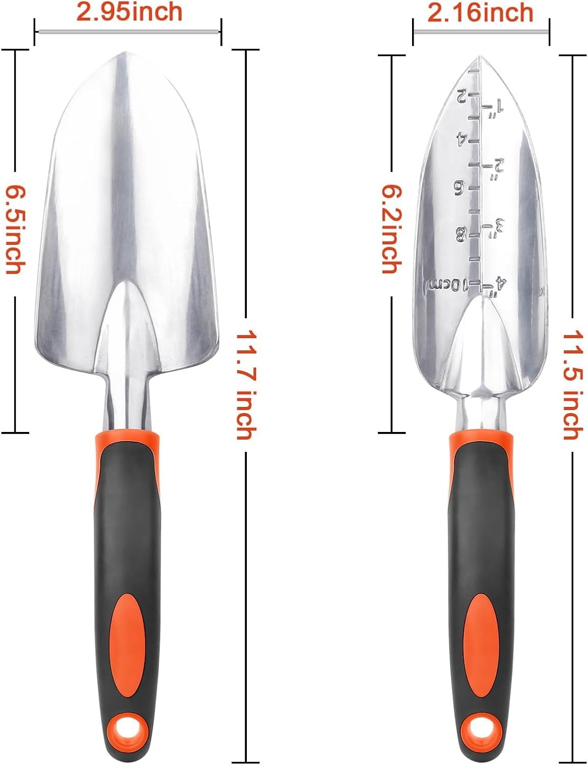 Garden Shovel Trowel Garden Tool Set, 2 Pack Heavy Duty Gardening Tools