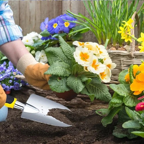 Garden Shovel Garden Hand Trowel, Heavy Duty Gardening Hand Tools with Ergono…