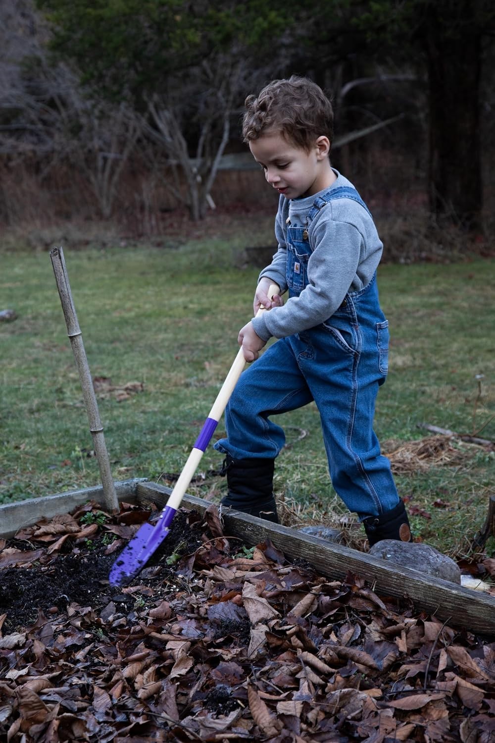 JustForKids 4 Piece Garden Tool Set with Travel Bag for Ages 5 Plus