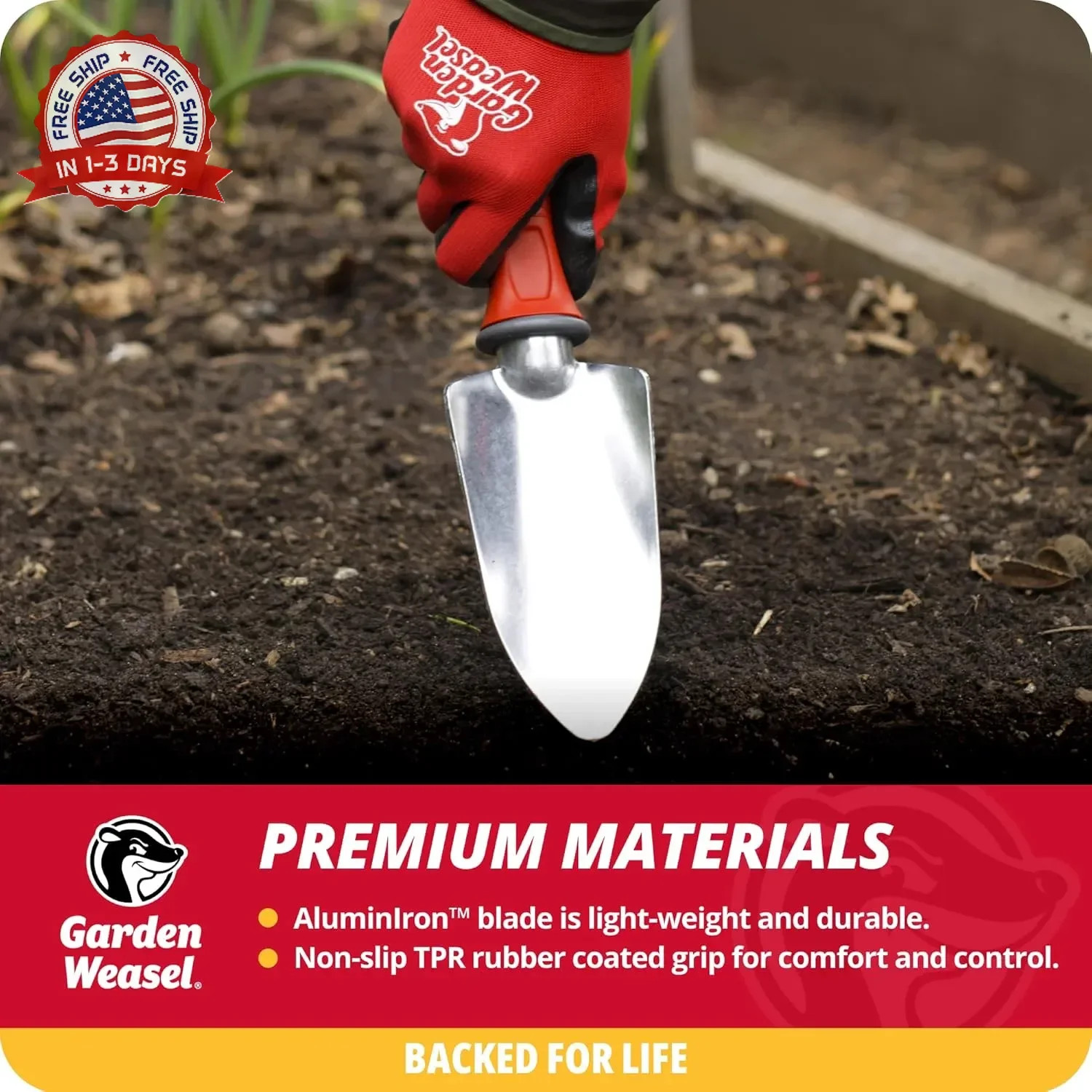 Garden Weasel Garden Trowel | Plant, Dig and Cultivate | Planting and Gardening