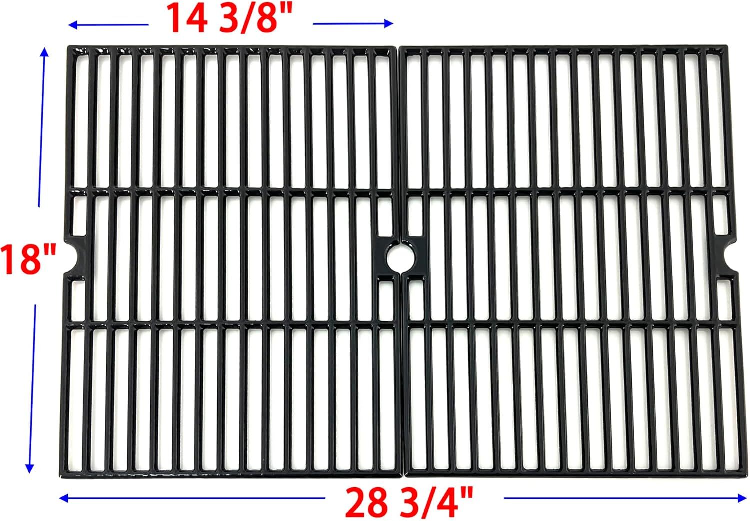 Porcelain Cast Iron Cooking Grid Grates 2pc 14 3/8″ for Ducane Affinity Uniflame