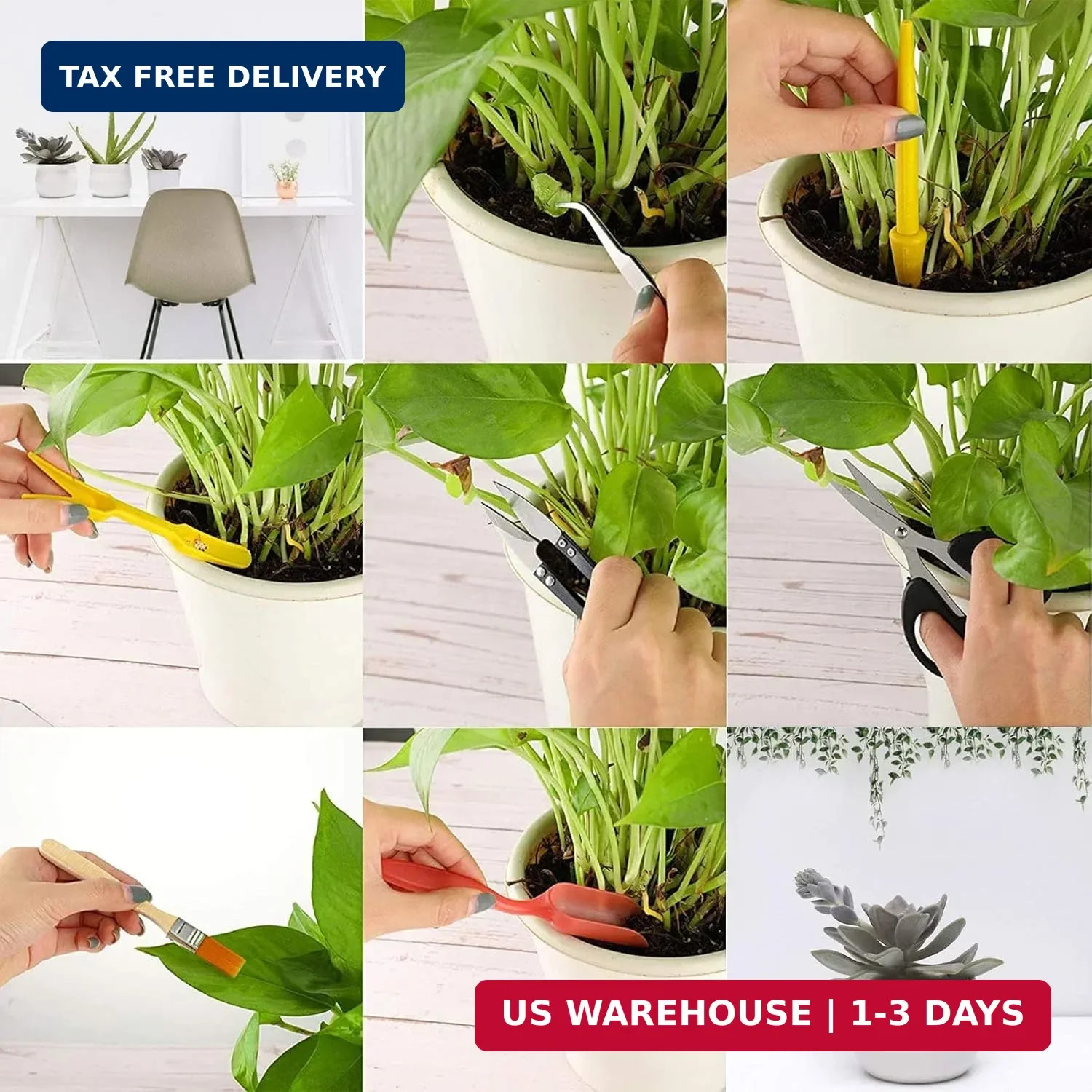 RoseFlower12 Pcs Mini Gardening Tools Set, Plants Care Tools Kit, Bonsai Mini Ha