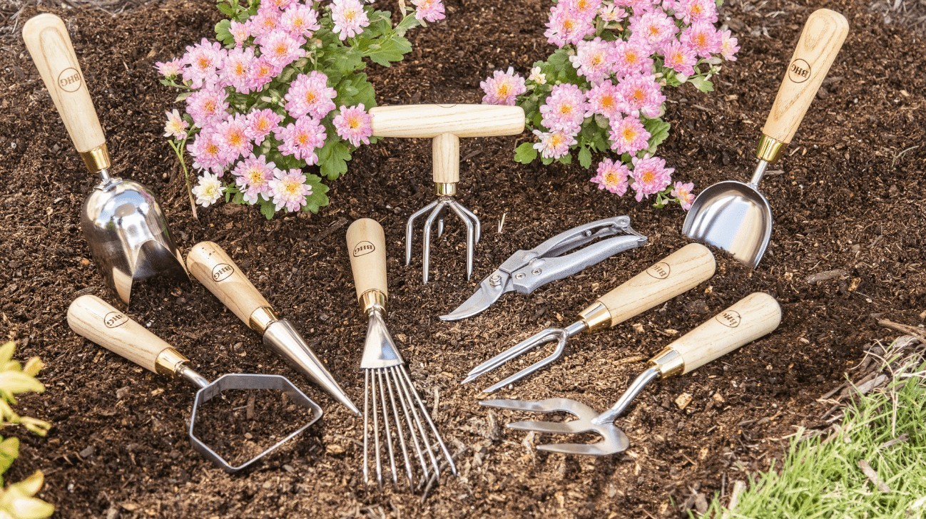 9pcs Gardening Tool Set Hand Tools Garden Stainless Steel Trowel Rake Shovel US
